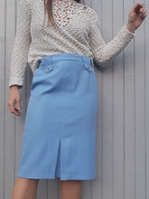 Charger l'image dans la galerie, Jupe vintage Géraldine - A fines rayures. Taille M, 38 ,40