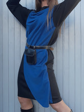 Charger l'image dans la galerie, Robe vintage Aloïse - Color block. Taille M, 38, 40. Fabriqué en France