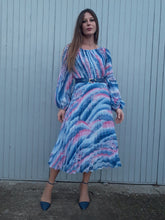 Charger l'image dans la galerie, Robe vintage Clarisse - Plis Soleil. Taille M, 38, 40. Fink Modell.