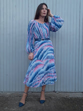 Charger l'image dans la galerie, Robe vintage Clarisse - Plis Soleil. Taille M, 38, 40. Fink Modell.