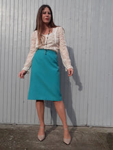 Charger l'image dans la galerie, Jupe vintage Sophie - Tissu texturé. Taille XL, 42, 44. Fabriqué en France