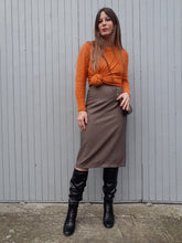 Charger l'image dans la galerie, Jupe vintage Aimée - Coupe crayon & tissus chiné. Taille XS, 34, 36