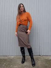 Charger l'image dans la galerie, Jupe vintage Aimée - Coupe crayon & tissus chiné. Taille XS, 34, 36