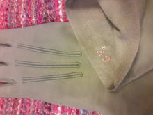 Charger l'image dans la galerie, Gants vintage Lucille - Vert. Finitions baguettes. Taille 6,5