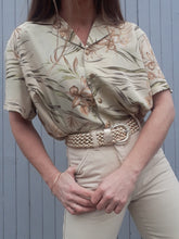 Charger l'image dans la galerie, Chemisier vintage Virginia - Vert d'eau. Taille XL, 42, 44