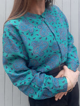 Charger l'image dans la galerie, Chemisier vintage Rosalie - Imprimé Paisley. Taille M, 38, 40