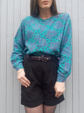 Charger l'image dans la galerie, Chemisier vintage Rosalie - Imprimé Paisley. Taille M, 38, 40