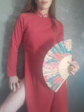 Charger l'image dans la galerie, Kimono Asiatique. Col mao à broderies florales. Taille S, 36, 38
