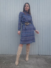 Charger l'image dans la galerie, Robe vintage Charline - Rayée. Taille S, 36, 38. Fabriqué en France