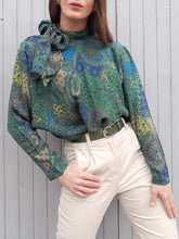 Charger l'image dans la galerie, Blouse vintage Héloïse - Manches chauves-souris. Taille L, 42, 44