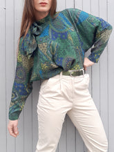 Charger l'image dans la galerie, Blouse vintage Héloïse - Manches chauves-souris. Taille L, 42, 44