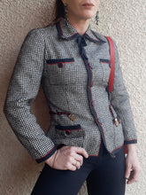 Charger l'image dans la galerie, Veste vintage Carla - Pierre Balmain. Pied-de-poule. Taille S, 36, 38