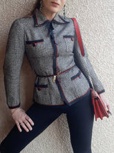 Charger l'image dans la galerie, Veste vintage Carla - Pierre Balmain. Pied-de-poule. Taille S, 36, 38