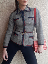 Charger l'image dans la galerie, Veste vintage Carla - Pierre Balmain. Pied-de-poule. Taille S, 36, 38