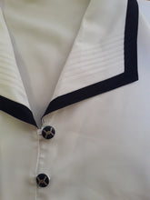 Charger l'image dans la galerie, Chemisier vintage Ondine - Col marin. Taille XL, 42, 44