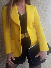 Charger l'image dans la galerie, Blazer vintage Avril - Jaune vif. Taille S, 36, 38