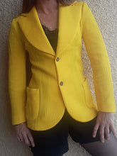 Charger l'image dans la galerie, Blazer vintage Avril - Jaune vif. Taille S, 36, 38