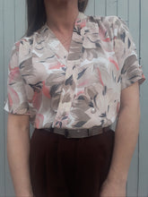 Charger l'image dans la galerie, Blouse vintage Héline - Cache-cœur. Taille M, 38, 40. Fabriqué en France