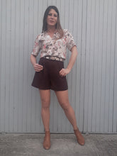 Charger l'image dans la galerie, Blouse vintage Héline - Cache-cœur. Taille M, 38, 40. Fabriqué en France