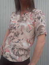 Charger l'image dans la galerie, Blouse vintage Héline - Cache-cœur. Taille M, 38, 40. Fabriqué en France
