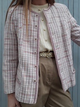 Charger l'image dans la galerie, Veste vintage Carla - Tweed rose et lilas. Taille M, 36, 38