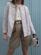 Charger l'image dans la galerie, Veste vintage Carla - Tweed rose et lilas. Taille M, 36, 38
