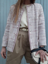 Charger l'image dans la galerie, Veste vintage Carla - Tweed rose et lilas. Taille M, 36, 38