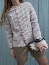 Charger l'image dans la galerie, Veste vintage Carla - Tweed rose et lilas. Taille M, 36, 38