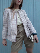 Charger l'image dans la galerie, Veste vintage Carla - Tweed rose et lilas. Taille M, 36, 38