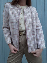 Charger l'image dans la galerie, Veste vintage Carla - Tweed rose et lilas. Taille M, 36, 38