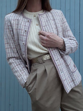 Charger l'image dans la galerie, Veste vintage Carla - Tweed rose et lilas. Taille M, 36, 38
