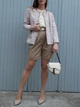 Charger l'image dans la galerie, Veste vintage Carla - Tweed rose et lilas. Taille M, 36, 38