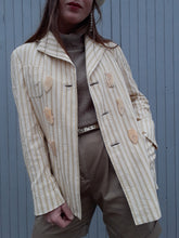Charger l'image dans la galerie, Blazer vintage Shania - Double boutonnière croisée boutons masques. Taille M, 38, 40