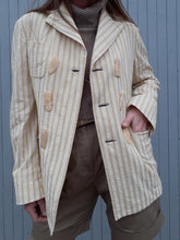 Charger l'image dans la galerie, Blazer vintage Shania - Double boutonnière croisée boutons masques. Taille M, 38, 40