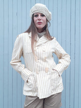 Charger l'image dans la galerie, Blazer vintage Shania - Double boutonnière croisée boutons masques. Taille M, 38, 40