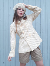 Charger l'image dans la galerie, Blazer vintage Shania - Double boutonnière croisée boutons masques. Taille M, 38, 40