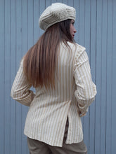 Charger l'image dans la galerie, Blazer vintage Shania - Double boutonnière croisée boutons masques. Taille M, 38, 40