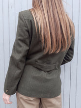 Charger l'image dans la galerie, Veste vintage Aurora - Broderies florales. Laine Kaki. Taille L, 40, 42