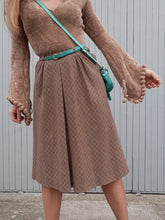 Charger l'image dans la galerie, Jupe vintage Livia - Carreaux en laine. Taille XXS, 32, 34. Fabriqué en France