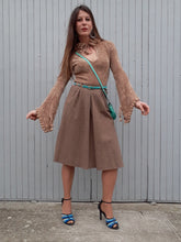 Charger l'image dans la galerie, Jupe vintage Livia - Carreaux en laine. Taille XXS, 32, 34. Fabriqué en France