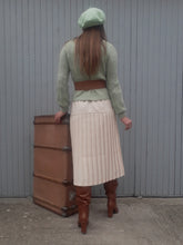Charger l'image dans la galerie, Jupe vintage Sophiana - Plissée & boutonnée. Taille XL, 42, 44. Fabriqué en France