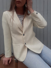 Charger l'image dans la galerie, Veste vintage Tina. Blanc cassé. Taille S, 36, 38. Fabriqué en France