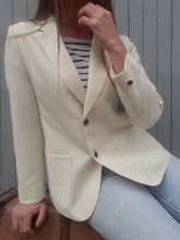 Charger l'image dans la galerie, Veste vintage Tina. Blanc cassé. Taille S, 36, 38. Fabriqué en France