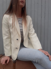 Charger l'image dans la galerie, Veste vintage Tina. Blanc cassé. Taille S, 36, 38. Fabriqué en France