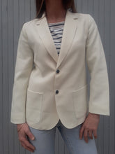 Charger l'image dans la galerie, Veste vintage Tina. Blanc cassé. Taille S, 36, 38. Fabriqué en France