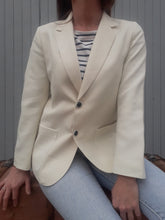 Charger l'image dans la galerie, Veste vintage Tina. Blanc cassé. Taille S, 36, 38. Fabriqué en France