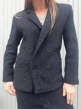 Charger l'image dans la galerie, Ensemble vintage Cléa - Veste & jupe crayon mouchetés. Taille M, 38, 40. Cacharel. Made in France