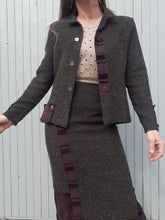 Charger l'image dans la galerie, Ensemble vintage Noémie - Prune. Taille S, 36, 38. Jean Gabriel.