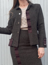 Charger l'image dans la galerie, Ensemble vintage Noémie - Prune. Taille S, 36, 38. Jean Gabriel.