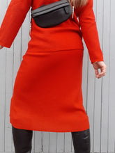 Charger l'image dans la galerie, Ensemble vintage Charlotte - Jupe droite & Gilet en laine vierge. Taille L, 40, 42. Fabriqué en France